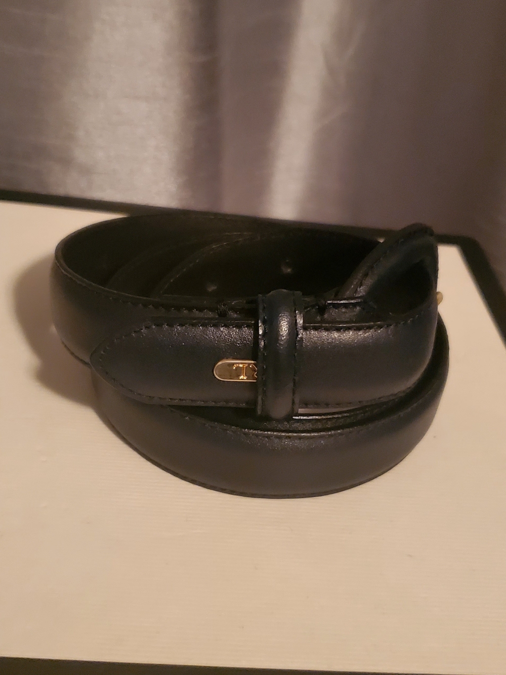 Womens Blue Leather Ralph Lauren Belt